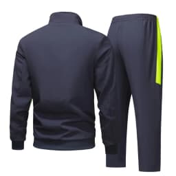Men's Spring Autumn Track Suit 2 Piece Set Stand Collar Jacket with Pants Casual Sports Running Outfit Matching Athletic Wear