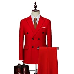 Men's Slim Fit 2 Piece Suit Elegant Business Wedding Party Blazer Jacket PantsElevate Your Look