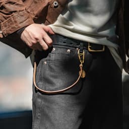 Maden Men Baggy Denim Jeans American Retro Pure Black Mid-waist Jeans Water Washed Straight Pocket Classic Style Tannin Pants