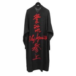 TOP-YAMAMOTO Japanese original design of long trench coat male loose large size hip hop brand