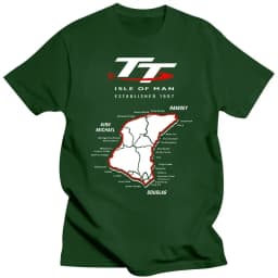 Cool Isle of man TT Map T Shirts Pure Natural Cotton Man Nice T-Shirt