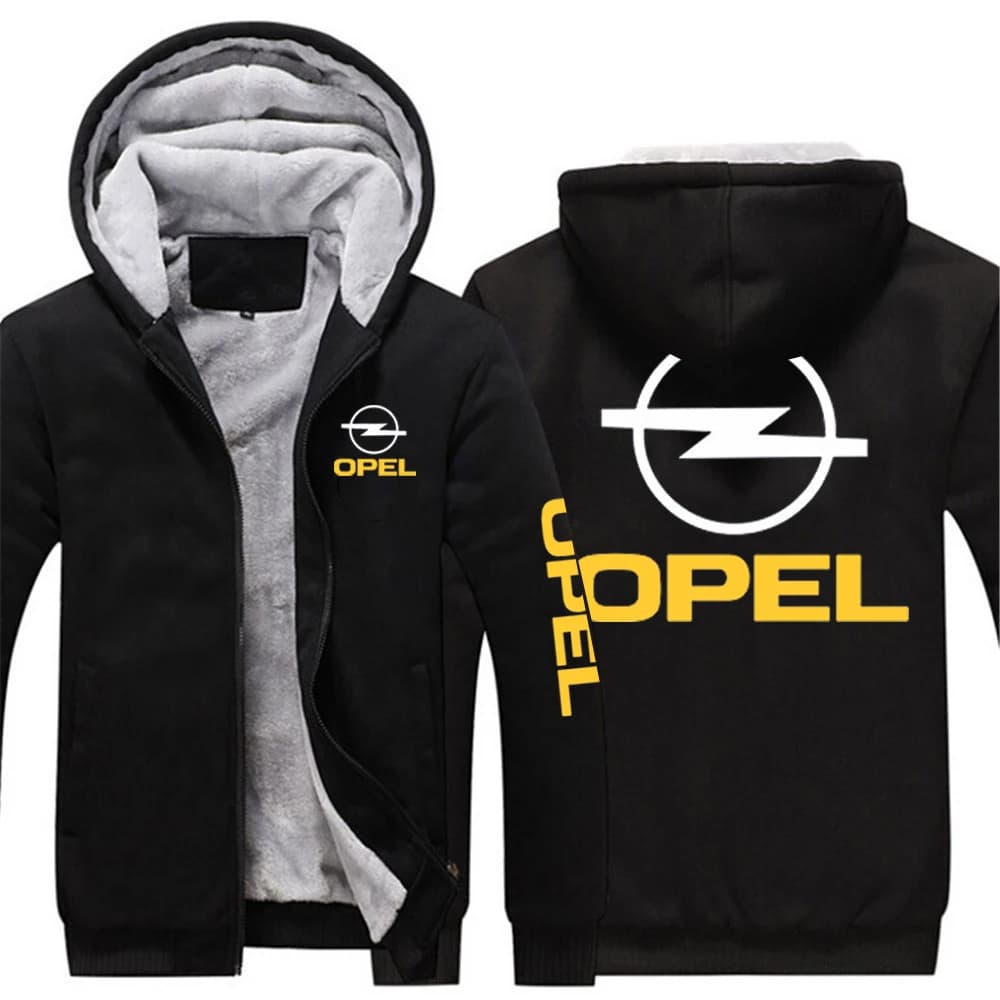 2025 OPEL Logo Spring Autumn High Quality Custom Sweatshirt Streetwear Thicken Hooded Hoodies Mens Zipper Classic Jackets