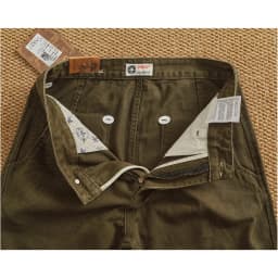 100% cotton autumn and winter heavy simple work pants for men loose straight cotton twill woven tapered trousers