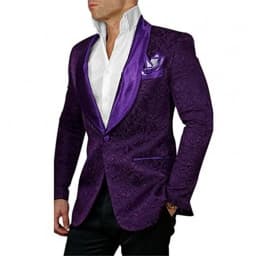Groomsmen White Pattern Groom Tuxedos Shawl Satin Lapel Men Suits 2 Pieces Wedding Bridegroom ( Jacket + Pants + Tie ) D201