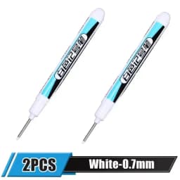 0.7/1.0/2.5MM White Permanent Marker Pens Markers Paint Pen For Wood Plastic Leather Glass Stone Metal Art Painting Supplies