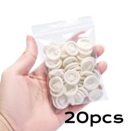 20/200pc Rubber Finger Protector Covers Wear-Resistant Highly Elastic Anti-Slip Latex Finger Cots for Electronics Medical Protec