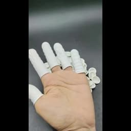 20/200pc Rubber Finger Protector Covers Wear-Resistant Highly Elastic Anti-Slip Latex Finger Cots for Electronics Medical Protec