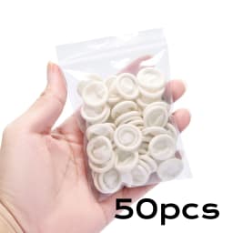 20/200pc Rubber Finger Protector Covers Wear-Resistant Highly Elastic Anti-Slip Latex Finger Cots for Electronics Medical Protec