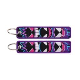 Japanese Anime Elf Monsters Keychain for Cars Backpack Key Holders Embroidery Keyrings Key Tag Jet Tag Accessories Gifts 1pcs