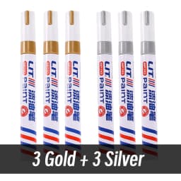 3mm 10p Colorful 8 Colors Permanent Paint Marker Waterproof White Markers tire tread rubber fabric Paint metal Paint Marker Pens
