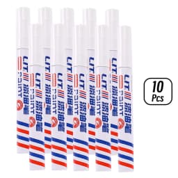 3mm 10p Colorful 8 Colors Permanent Paint Marker Waterproof White Markers tire tread rubber fabric Paint metal Paint Marker Pens