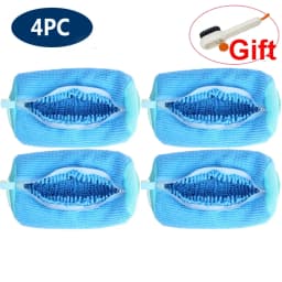 Shoes Washing Bag Laundry Bag Padded Shoe Protector Fluffy Fiber Polyester Laundry Wash Bag Machine Washable Organizer