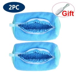Shoes Washing Bag Laundry Bag Padded Shoe Protector Fluffy Fiber Polyester Laundry Wash Bag Machine Washable Organizer