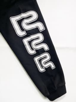 RIVINGTON Roi Ret RRR 123 White Print Embroidery Patch Label Sweatshirts Men Women High Quality Loose Black Sweatshirts Hoodie