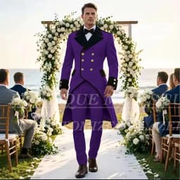Elegant Wedding Men's Suits Tuxedos Luxury Double Breasted Long Blazer Customized 2 Piece Jacket Pants Sets Formal Groom Outfits