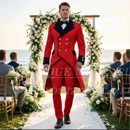 Elegant Wedding Men's Suits Tuxedos Luxury Double Breasted Long Blazer Customized 2 Piece Jacket Pants Sets Formal Groom Outfits