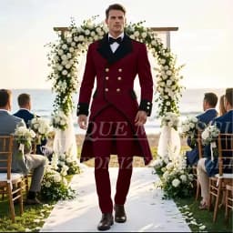 Elegant Wedding Men's Suits Tuxedos Luxury Double Breasted Long Blazer Customized 2 Piece Jacket Pants Sets Formal Groom Outfits