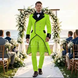 Elegant Wedding Men's Suits Tuxedos Luxury Double Breasted Long Blazer Customized 2 Piece Jacket Pants Sets Formal Groom Outfits