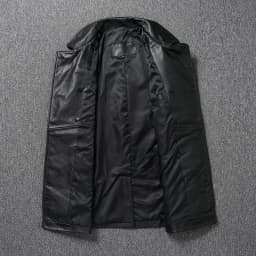 LNY Shop Top.Men Winter genuine leather jacket.740 Plus size black cowhide long business leather coat.무스탕 overcoat.Trench