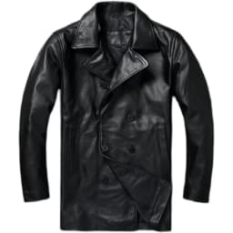 LNY Shop Top.Men Winter genuine leather jacket.740 Plus size black cowhide long business leather coat.무스탕 overcoat.Trench