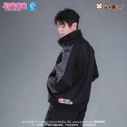 Moeyu Hatsune Miku Men Women Sweashirt Stand-up Collar Jacket Coat Male Fake Two Pieces T-shirt Vocaloid Cosplay Costume Casual