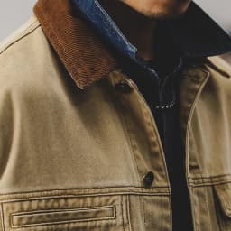 2024 autumn and winter American retro overalls male color contrast loose fashion brand casual jacket