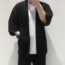 Miyake Pleated Jacket Men's Cardigan Japanese 2025 Spring and Summer New Pleated Men's Loose Big Yards Jacket Hundred Loose Tops