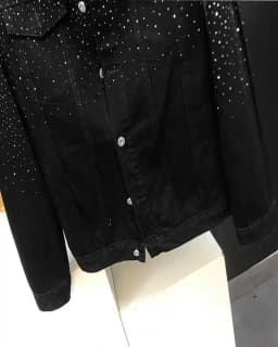 Fashionable Hot Diamond Jacket Spring and Autumn 2025 New Men's Tops Retro Short Jackets