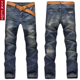 Black Slim Fit Cargo Pants Men's Streetwear Jeans Denim Trousers Korean Fashion Baggy Jeans Homme for Men