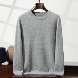 2025 New Autumn 100% Cashmere Sweaters Men O-Neck Knit Pullover Winter Thickened Long Sleeve Casual Tops Men's Bottoming Sweater