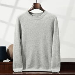 2025 New Autumn 100% Cashmere Sweaters Men O-Neck Knit Pullover Winter Thickened Long Sleeve Casual Tops Men's Bottoming Sweater