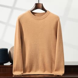 2025 New Autumn 100% Cashmere Sweaters Men O-Neck Knit Pullover Winter Thickened Long Sleeve Casual Tops Men's Bottoming Sweater