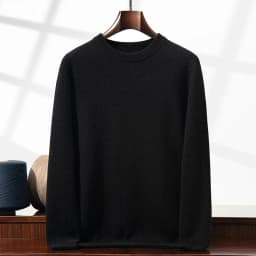 2025 New Autumn 100% Cashmere Sweaters Men O-Neck Knit Pullover Winter Thickened Long Sleeve Casual Tops Men's Bottoming Sweater