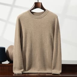 2025 New Autumn 100% Cashmere Sweaters Men O-Neck Knit Pullover Winter Thickened Long Sleeve Casual Tops Men's Bottoming Sweater