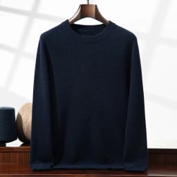 2025 New Autumn 100% Cashmere Sweaters Men O-Neck Knit Pullover Winter Thickened Long Sleeve Casual Tops Men's Bottoming Sweater