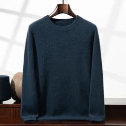 2025 New Autumn 100% Cashmere Sweaters Men O-Neck Knit Pullover Winter Thickened Long Sleeve Casual Tops Men's Bottoming Sweater