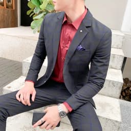 High-Quality Large Size Men's Wedding Suit 5XL S-Fourth Quarter 2024 Fashion Handsome Two-Piece Acetate Set (Suit + Trousers)