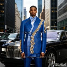 Luxury Men Suits Peaked Lapel Blazer 2 Pieces Set Tailor-Made Double Breasted Jacket Pants Customized Man Banquet Party Outfits