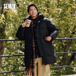 Semir Down Jacket Men Winter 90% Down Fill Windproof Three-Resistant 2026 New Outdoor Long Hooded Puffer Warm Men's Wear