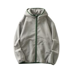 DUKEEN Men's Double-Sided Fleece Hoodie Autumn and Winter Warm Windbreaks 7A Antimicrobial Zipper Jackets for Men