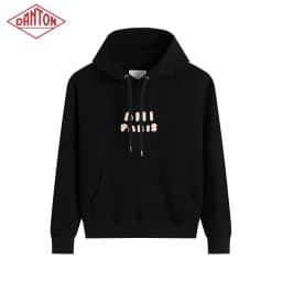 NEW HOT 2026 Hoodie New Heavy duty Letter Embroidered Men's and Women's Casual Hoodie Cotton Top