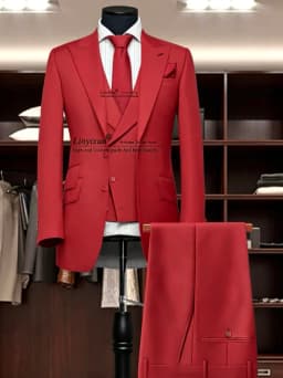 Fashion Man Suit for Wedding Slim Peaked Lapel Multiple Button Customized Business Office Men 2 Piece Set Groom Tuxedo Outfit