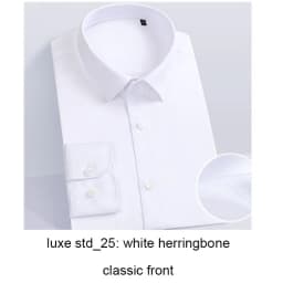 Luxury Dress Shirts For Men 100s 2-ply High Quality 100% Cotton Business Shirt Men Clothing Wrinkle Free Mens Shirts Christmas