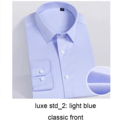 Luxury Dress Shirts For Men 100s 2-ply High Quality 100% Cotton Business Shirt Men Clothing Wrinkle Free Mens Shirts Christmas