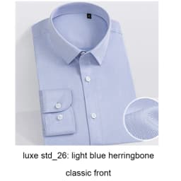 Luxury Dress Shirts For Men 100s 2-ply High Quality 100% Cotton Business Shirt Men Clothing Wrinkle Free Mens Shirts Christmas