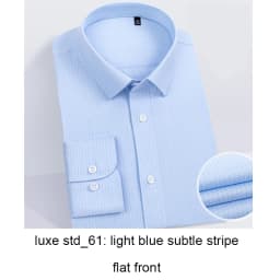 Luxury Dress Shirts For Men 100s 2-ply High Quality 100% Cotton Business Shirt Men Clothing Wrinkle Free Mens Shirts Christmas