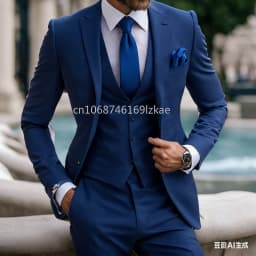Light Purple 3 Piece Suits for Men Classic Formal Elegant Male Wedding Groomsman Tuxedos Blazer Vest Pants