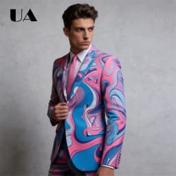 Single Breasted Men's Two piece Suit for Formal Evening Party, XS-4XL Dyed Suit Jacket Pants Cocktail Gathering Suit Attire