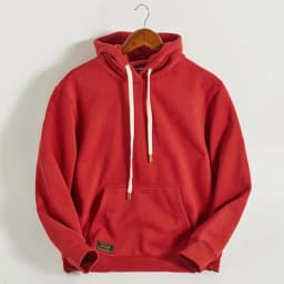Autumn Winter American Retro Hooded Kangaroo Pocket Sweatershirts Men's Fashion Loose Casual Heavyweight Velvet Pullover Hoodies