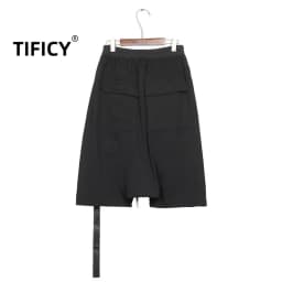 Summer High Street Shorts Dark Punched Chicken Eye Loose RO Hanging Crotch Five Part Pants Men's Casual Harem Pants